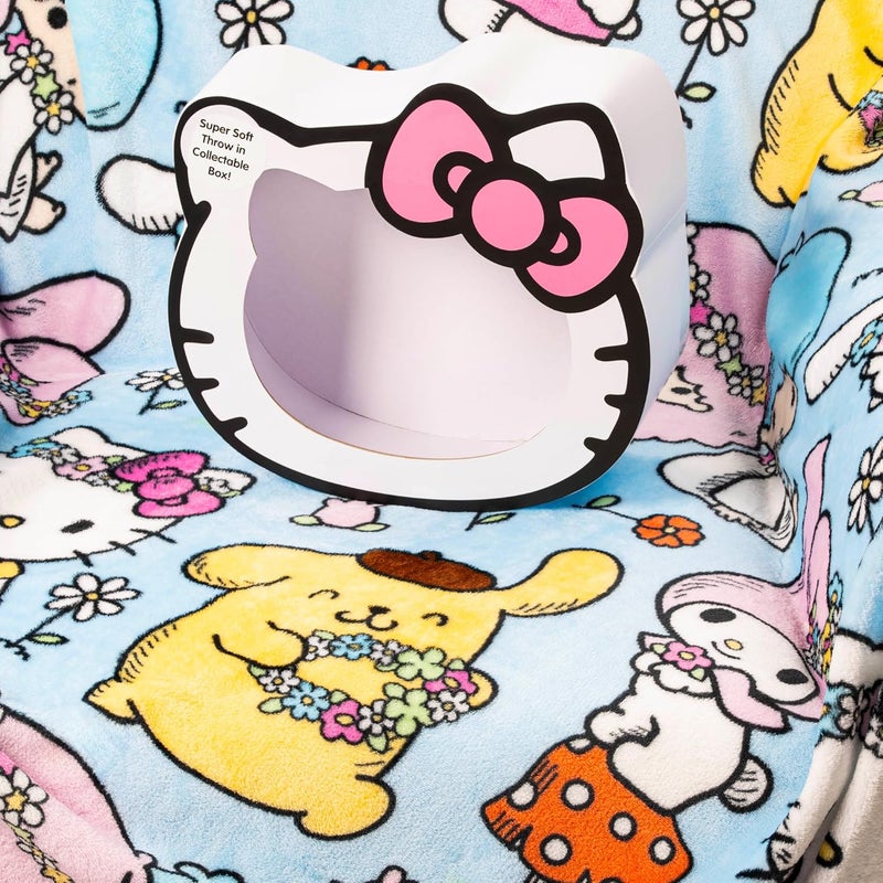 Jay Franco Hello Kitty Throw Blanket with Gift Box - Throw Measures 46 x 60 Inches – Super Soft Special Edition Fleece Bedding - Image 2
